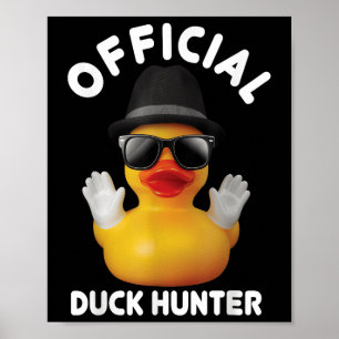 Coole Enten Kreuzfahrt Boot Lustige Gummiente Jagd Poster