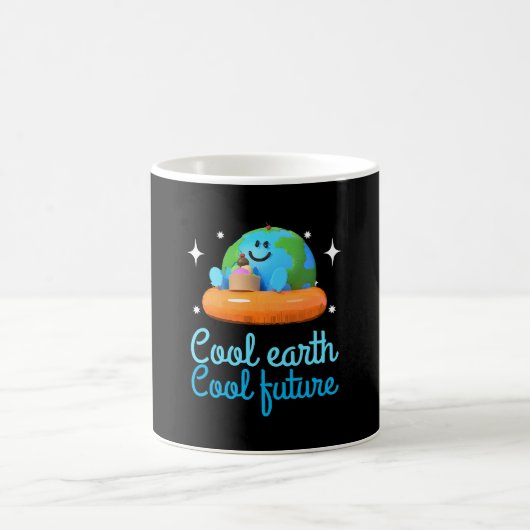 Coole Erde, Coole Zukunft - Erde Kaffeetasse (Mittel)