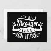 coole Ermutigung der Wortart Postkarte (Vorne/Hinten)