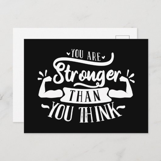 coole Ermutigung der Wortart Postkarte (Vorne/Hinten)