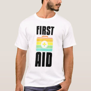 Coole Erste-Hilfe-Anzug Vintage-Grafik Rotes Kreuz T-Shirt