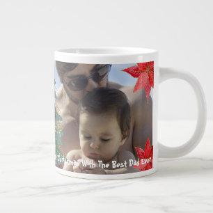 Coole erste Weihnachten mit besten Vater je Foto Jumbo-Tasse