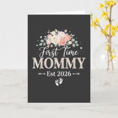 Coole Erstmalige Mutter Est 2026 Neues Müttergesch Karte (Gelbe Blume)