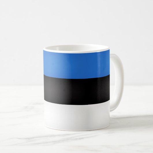 Coole estnische Flagge Kaffeetasse (VorderseiteRechts)