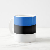 Coole estnische Flagge Kaffeetasse (Vorderseite Links)