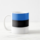 Coole estnische Flagge Kaffeetasse (Links)
