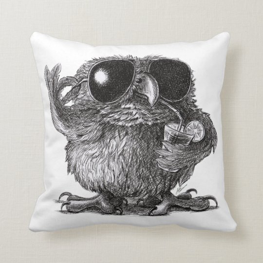 Coole Eule Fur Coole Personen Kissen Zazzle De