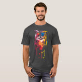 Coole Eule mit Brille T-Shirt (Vorne ganz)