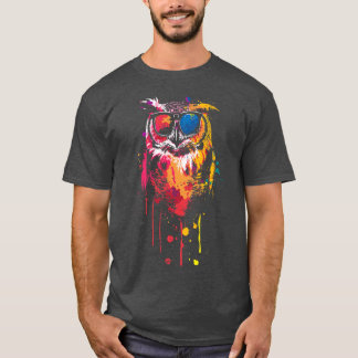 Coole Eule mit Brille T-Shirt