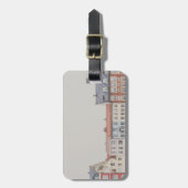 Coole Europäische Gebäude Foto Gepäckmarke Gepäckanhänger (Vorderseite vertikal)