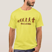 Coole Evolution Mankind LOL Funny Abschluss T-Shirt (Vorderseite)