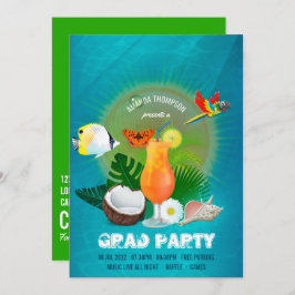 Coole Exotic Graduation Party Einladung