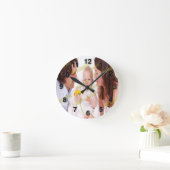 Coole Fab Foto Collage Runde Wanduhr (Zuhause)