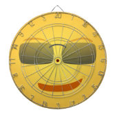 COOLE FACE DARTBOARD MIT DUNKELN DARTSCHEIBE (vorne)