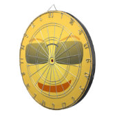 COOLE FACE DARTBOARD MIT DUNKELN DARTSCHEIBE (Vorderseite rechts)
