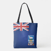 Coole Fahne der Falklandinseln Tasche (Rückseite)