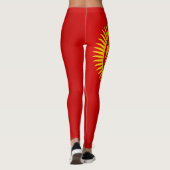 Coole Fahne Kirgisistans Leggings (Rückseite)