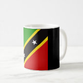 Coole Fahne St. Kitts und Nevis Kaffeetasse (VorderseiteRechts)