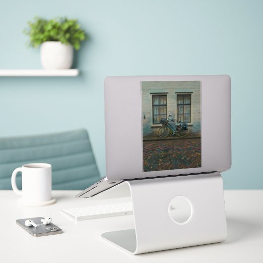 Coole Fahrradgeschenke Aufkleber (Laptop auf Schreibtisch)