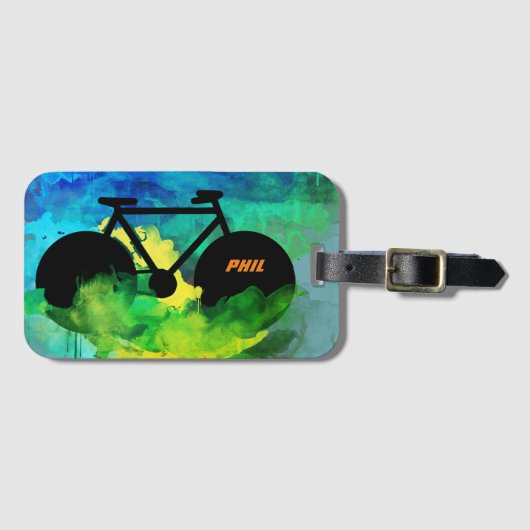 coole Fahrradgrafik Gepäckanhänger (Vorderseite (Horizontal))