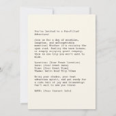 Coole Fahrt mit bester Freundschaft Einladung (Rückseite)