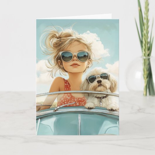 Coole Fahrt mit bester Freundschaft Einladung (Vorderseite)