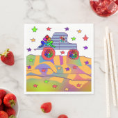 COOLE FAHRT UNTER STARS Kinder Serviette (Beispiel)