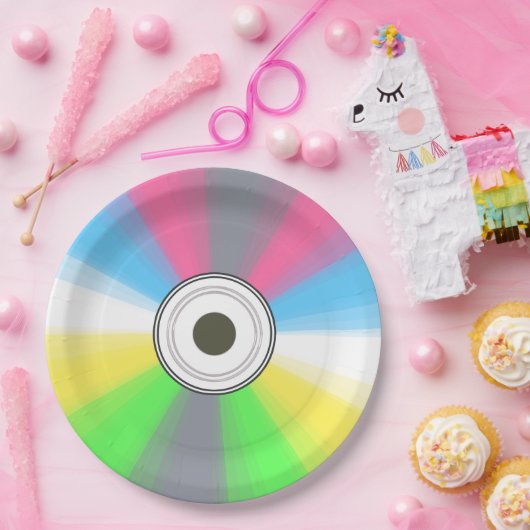 Coole Fake-CD Pappteller (Party)