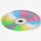 Coole Fake-CD Pappteller (Schrägansicht)