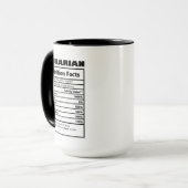 coole Fakten der bibliografischen Arbeit Tasse (Vorderseite Links)