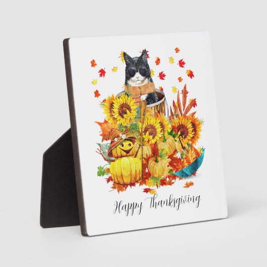 Coole Fallkatze Fotoplatte (Vorderseite)