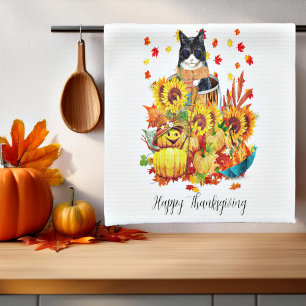 Coole Fallkatze Geschirrtuch
