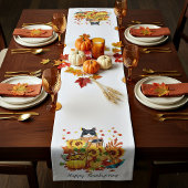 Coole Fallkatze Kurzer Tischläufer