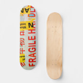 COOLE Falten-FRAGILE-Kennzeichnung mit chinesische Skateboard (Vorderseite)