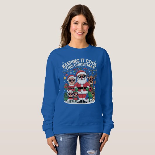 coole Familie Sweatshirt (Vorne ganz)