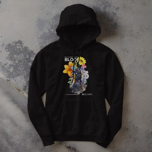 Coole Fantasie y2k Vintage Blüte und Hexe Hoodie