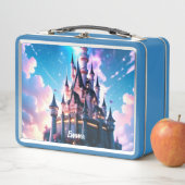 Coole Fantasy Castle Benutzerdefinierter Skriptnam Metall Brotdose (Beispiel)