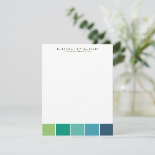 Coole Farbblöcke Danke an die Karten (Stehend Vorderseite)