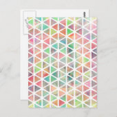 Coole Farbdreiecke Postkarte (Vorne/Hinten)