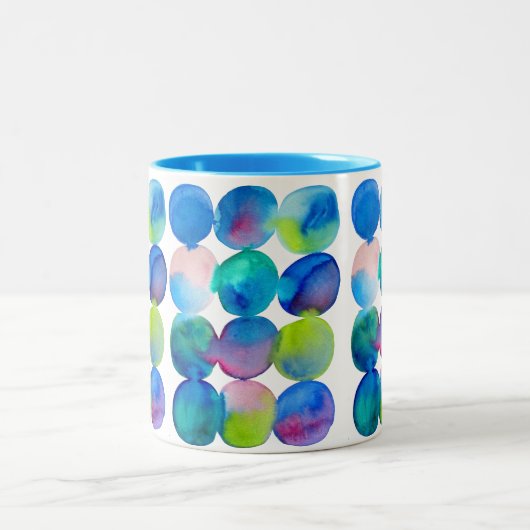 Coole Farbe der abstrakten Kunst des Zweifarbige Tasse (Mittel)