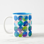 Coole Farbe der abstrakten Kunst des Zweifarbige Tasse (Links)