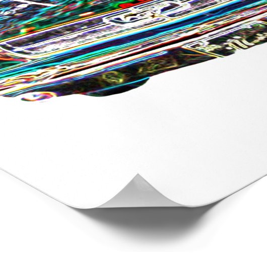 coole Farben Auto Poster (Ecke)