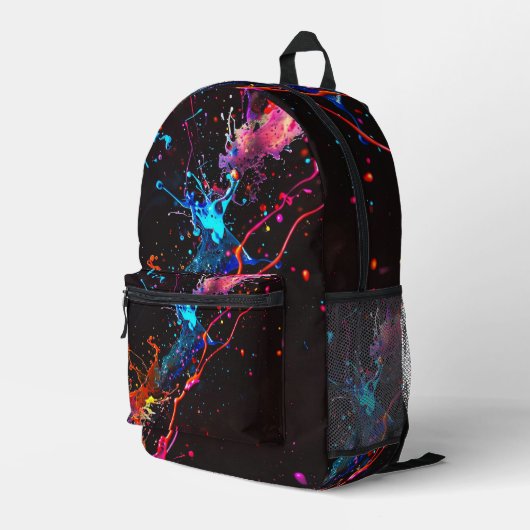 Coole Farben Bedruckter Rucksack (Rückseitige Ecke Rechts)