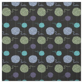 Coole Farben Garn Ball String Muster Schwarz Stoff (Muster)