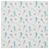 Coole Farben Lacrosse Player-Muster Stoff (Muster)