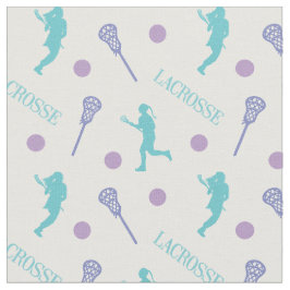 Coole Farben Lacrosse Player-Muster Stoff
