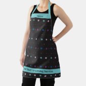 Coole Farben Paw Print Animal Worker Black Schürze (InSitu)