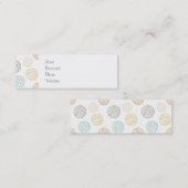 Coole farbenfrohe Bälle aus Garnmuster Geschenke Mini Visitenkarte (Vorne/Hinten)