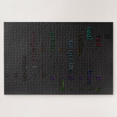 Coole, farbenfrohe, fast solide schwarze Puzzles (Horizontal)