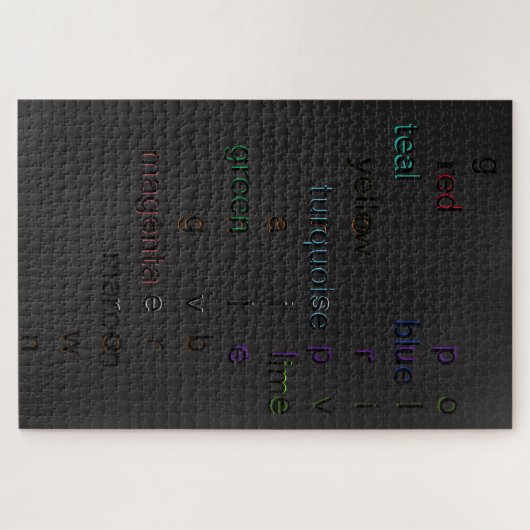 Coole, farbenfrohe, fast solide schwarze Puzzles (Horizontal)